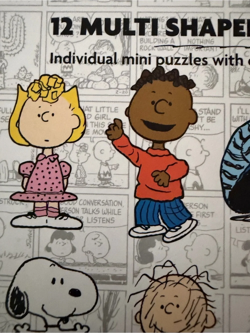 NEW Peanuts Snoopy 500-Piece Puzzle 12-Multi Shaped Puzzles Charlie Brown & Gang